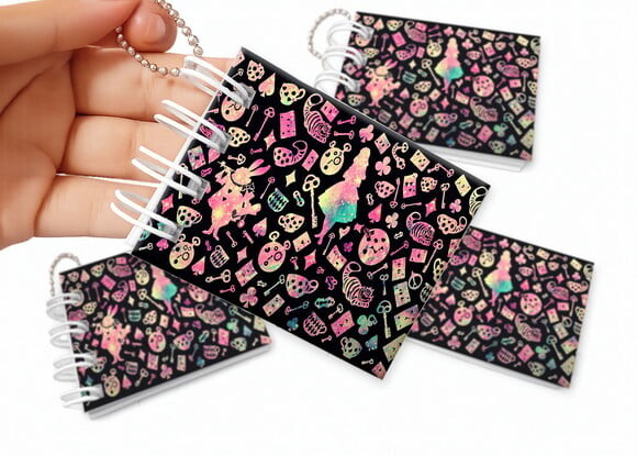 Mini Livro de Colorir 6x8cm Alice no País das Maravilhas