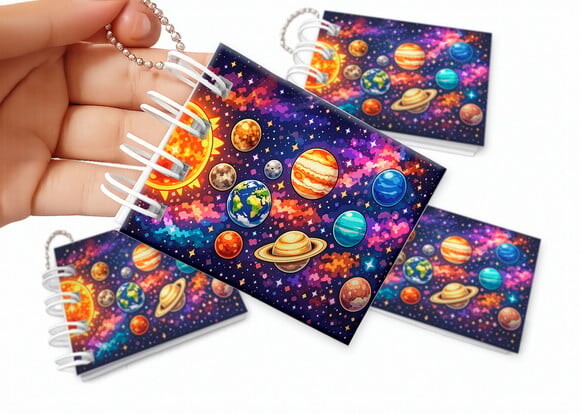 Mini Livro de Colorir 6x8cm Astronauta