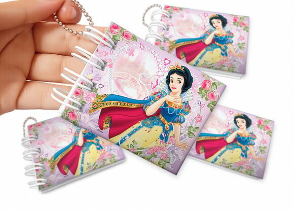 Mini Livro de Colorir 6x8cm Branca de Neve
