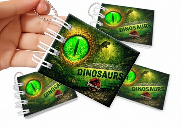 Mini Livro de Colorir 6x8cm Jurassic Park