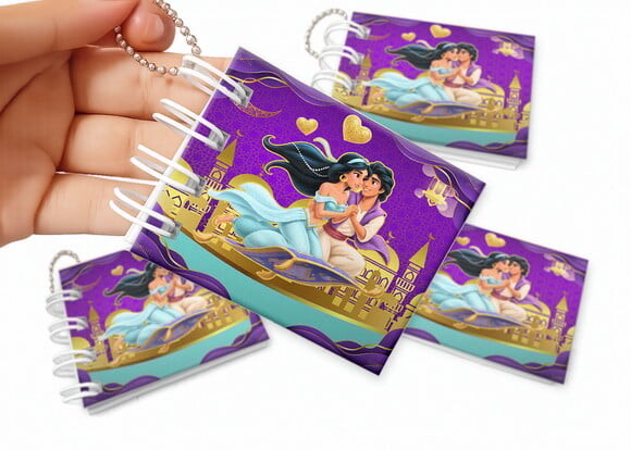 Mini Livro de Colorir 6x8cm Jasmine