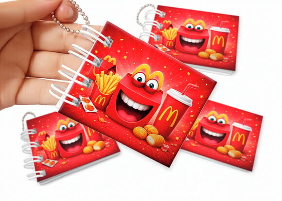 Mini Livro de Colorir 6x8cm Mc Donalds