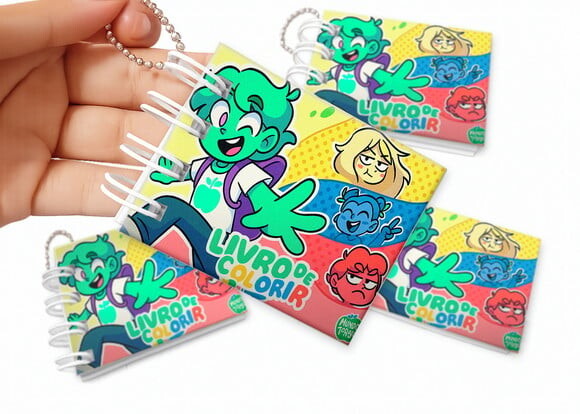 Mini Livro de Colorir 6x8cm Mundo Torajo