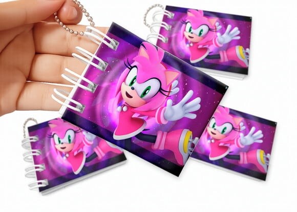 Mini Livro de Colorir 6x8cm Sonic