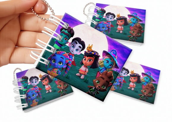 Mini Livro de Colorir 6x8cm Super Monstros em Ação