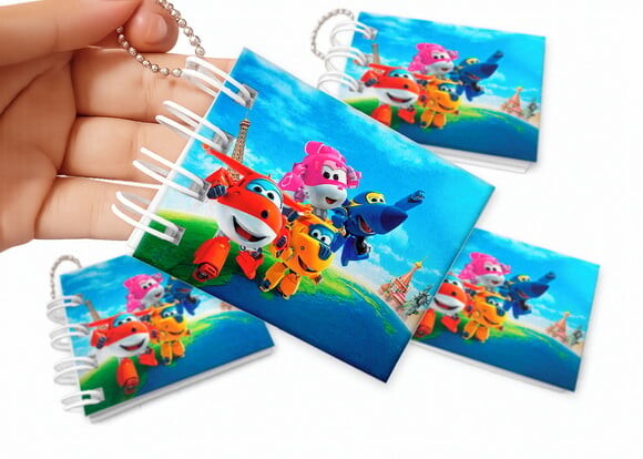 Mini Livro de Colorir 6x8cm Super Wings