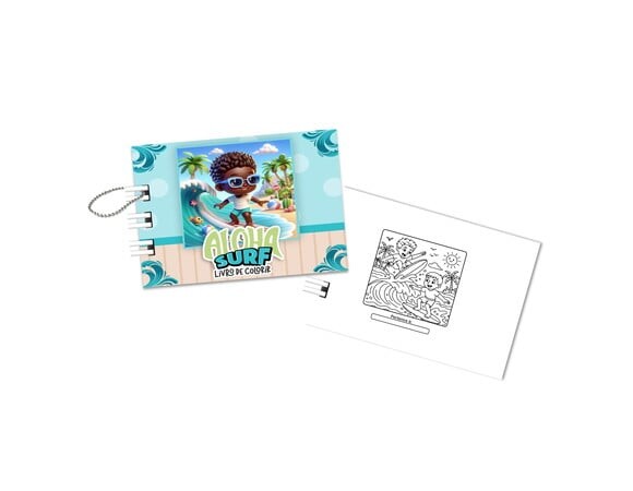 Mini Livro de Colorir 6x8cm Surf