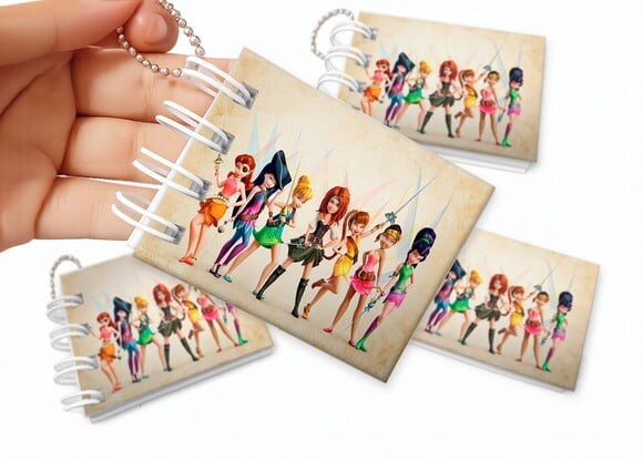 Mini Livro de Colorir 6x8cm Tinker Bell