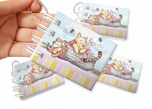 Mini Livro de Colorir 6x8cm Ursinho Pooh