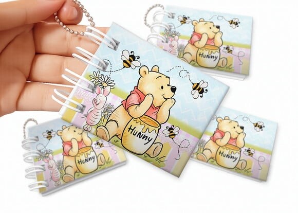Mini Livro de Colorir 6x8cm Ursinho Pooh