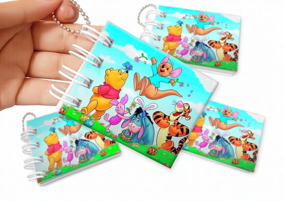 Mini Livro de Colorir 6x8cm Ursinho Pooh