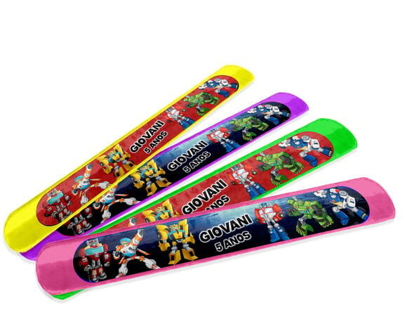 Pulseira Bate Enrola Transformers