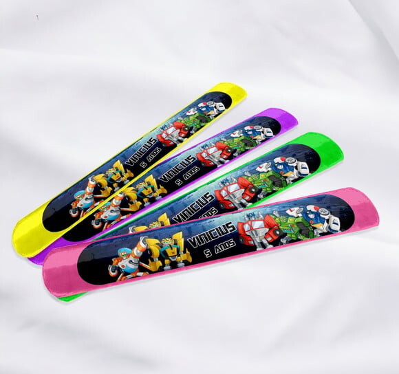 Pulseira Bate Enrola Transformers