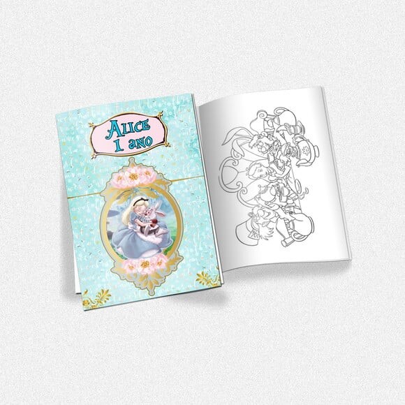 Revista de Colorir Alice no País das Maravilhas