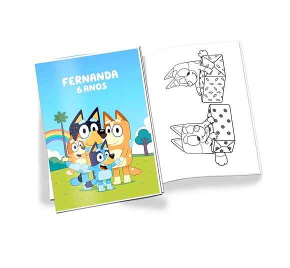 Revista de Colorir Bluey