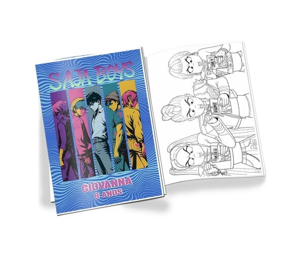 Revista de Colorir Guerreiras do K-pop