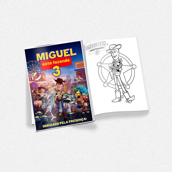 Revista de Colorir Toy Story