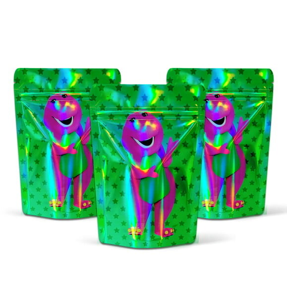 Saquinho Metalizado 10x15cm Barney e Seus Amigos