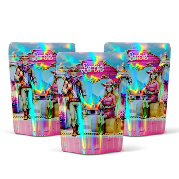 Saquinho Metalizado 10x15cm Barbie Country