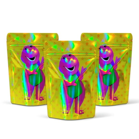 Saquinho Metalizado 10x15cm Barney e Seus Amigos