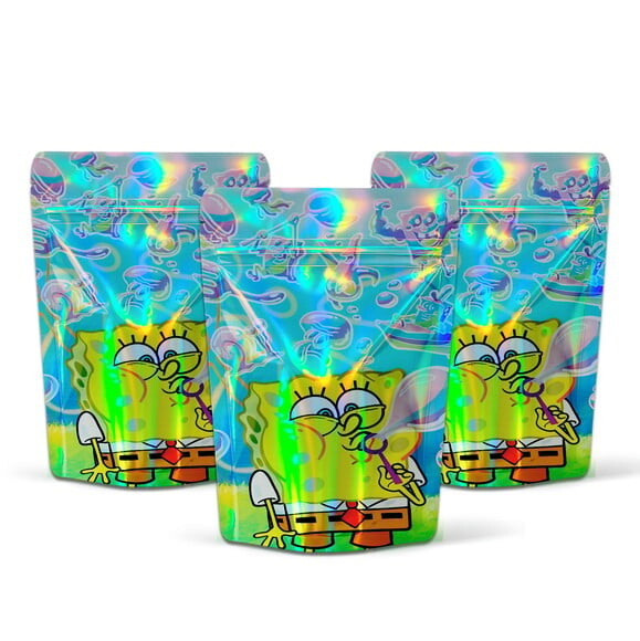 Saquinho Metalizado 10x15cm Bob Esponja