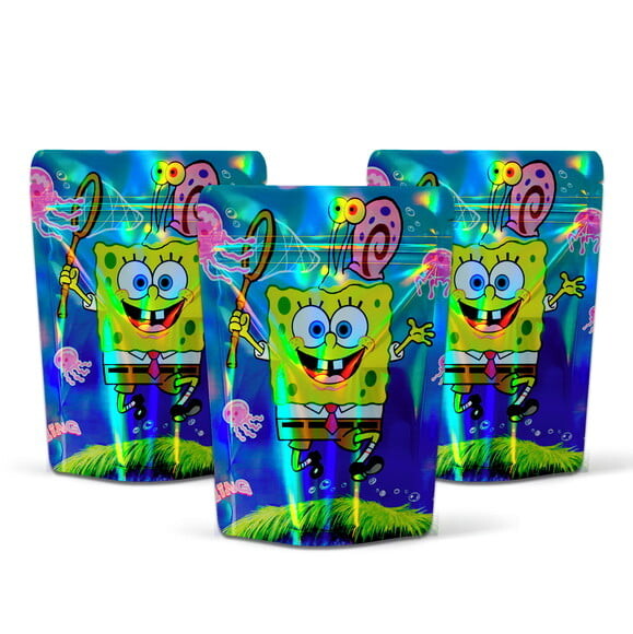 Saquinho Metalizado 10x15cm Bob Esponja