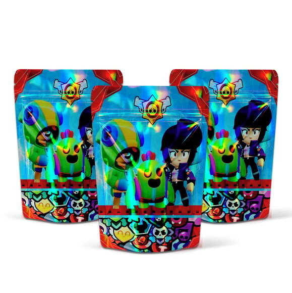 Saquinho Metalizado 10x15cm Brawl Stars