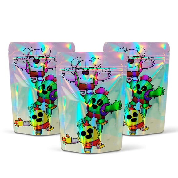Saquinho Metalizado 10x15cm Brawl Stars