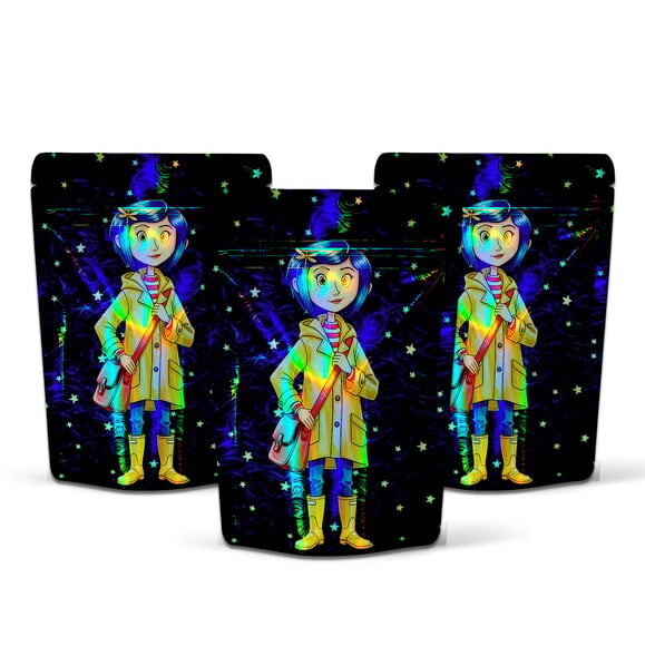 Saquinho Metalizado 10x15cm Coraline