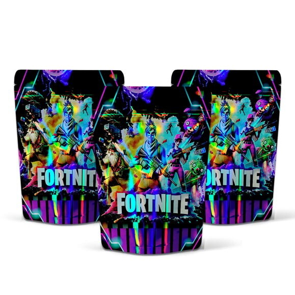 Saquinho Metalizado 10x15cm Fortnite