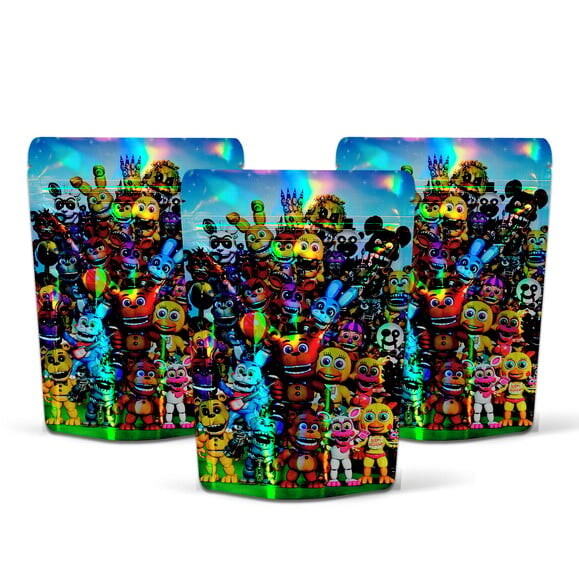 Saquinho Metalizado 10x15cm Five Nights At Freddy's