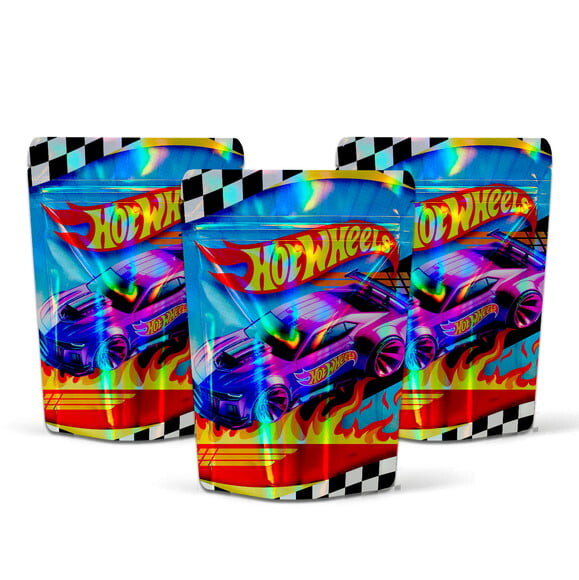 Saquinho Metalizado 10x15cm Hot Wheels