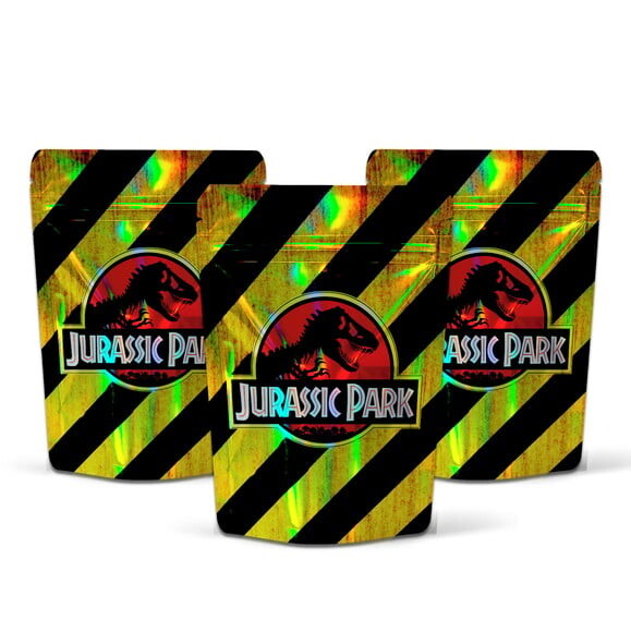 Saquinho Metalizado 10x15cm Jurassic Park