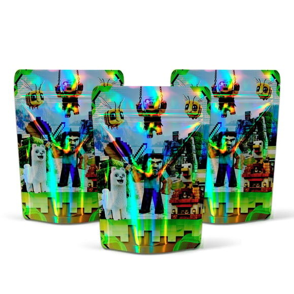 Saquinho Metalizado 10x15cm Minecraft