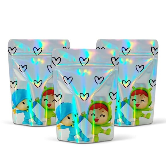 Saquinho Metalizado 10x15cm Pocoyo