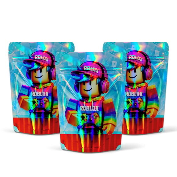 Saquinho Metalizado 10x15cm Roblox