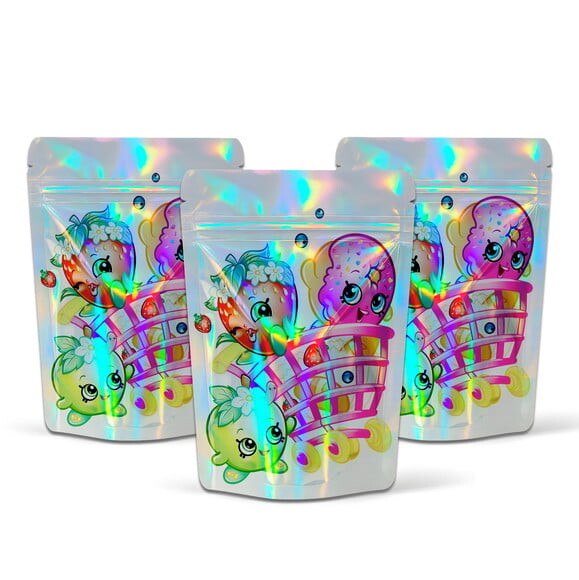 Saquinho Metalizado 10x15cm Shopkins