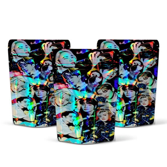 Saquinho Metalizado 10x15cm Stray Kids