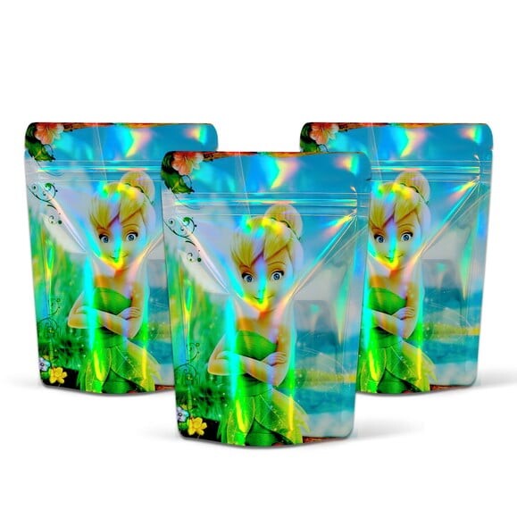 Saquinho Metalizado 10x15cm Tinker Bell