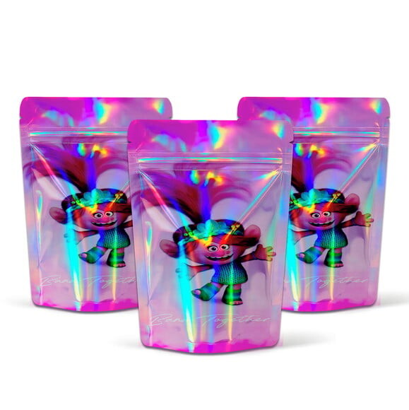 Saquinho Metalizado 10x15cm Trolls 3