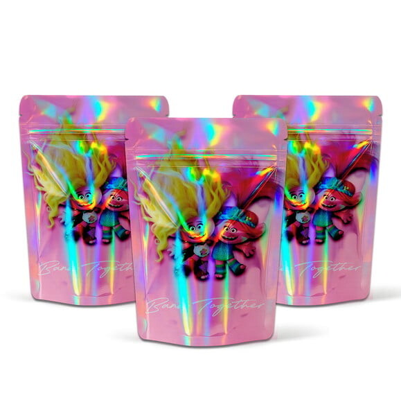 Saquinho Metalizado 10x15cm Trolls 3