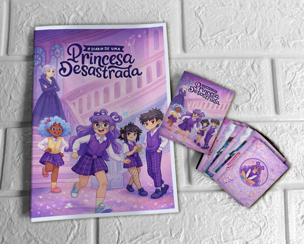 Álbum de Figurinhas Princesa Desastrada