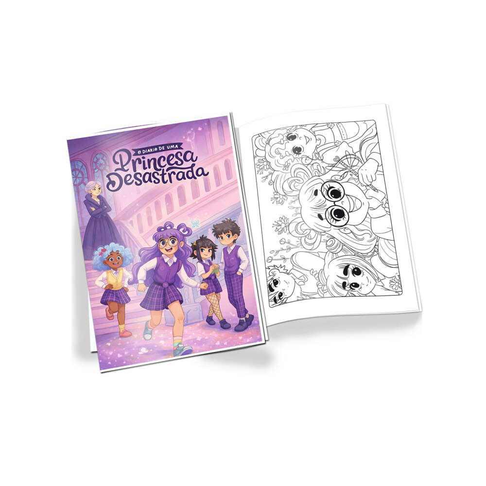 Revista de Colorir Princesa Desastrada