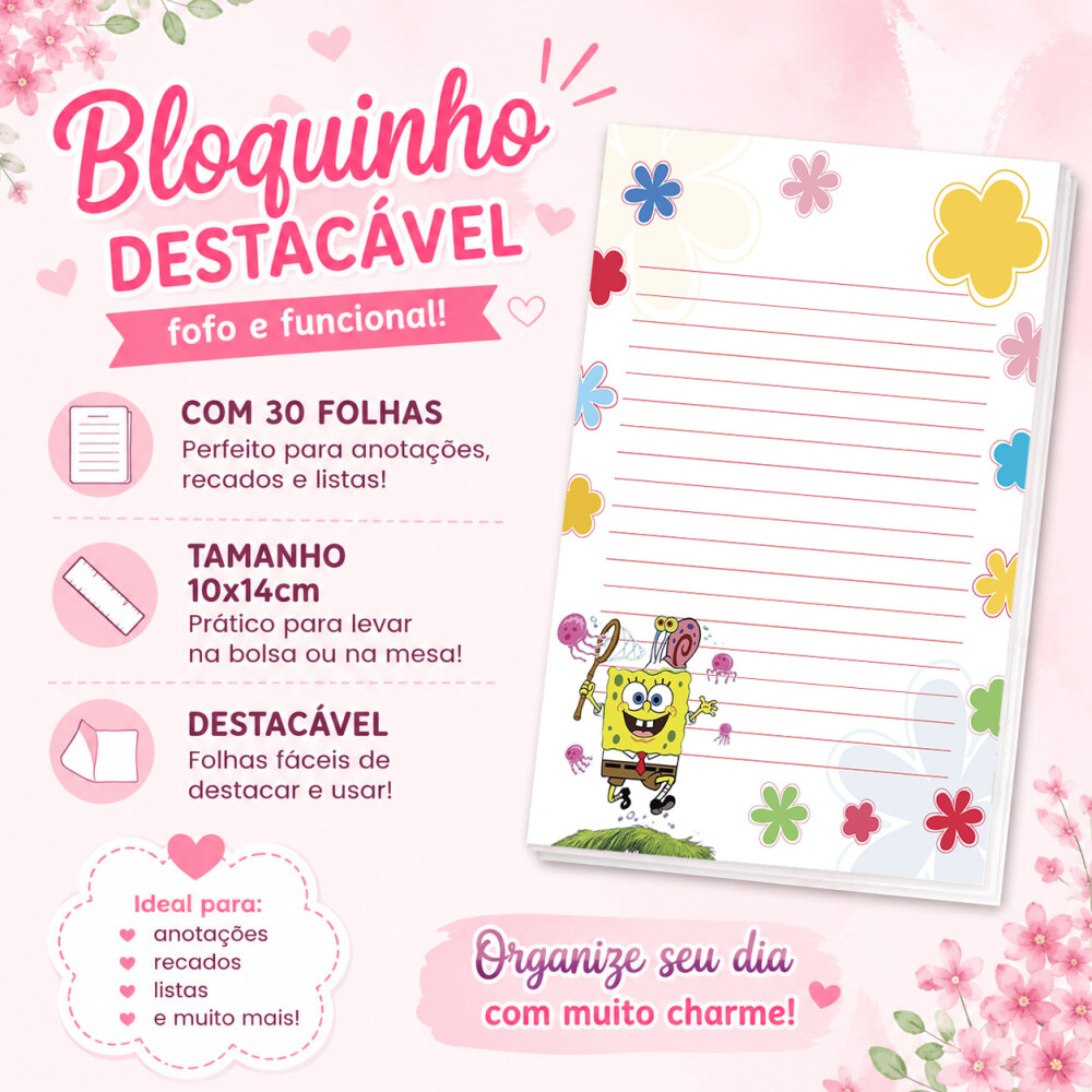 Bloquinho de Notas  Lembrancinha de Festa Papelaria Fofa