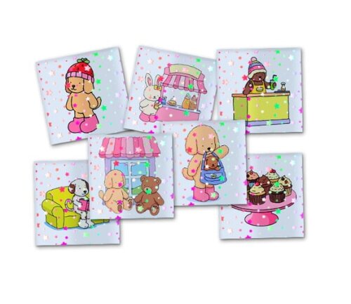 Adesivo Metalizado 5x5 cm Bobbie Goods