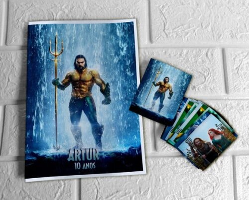 Álbum de Figurinhas Aquaman