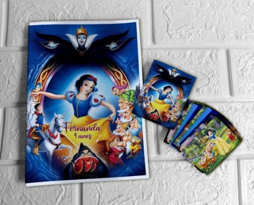 Álbum de Figurinhas Branca de Neve