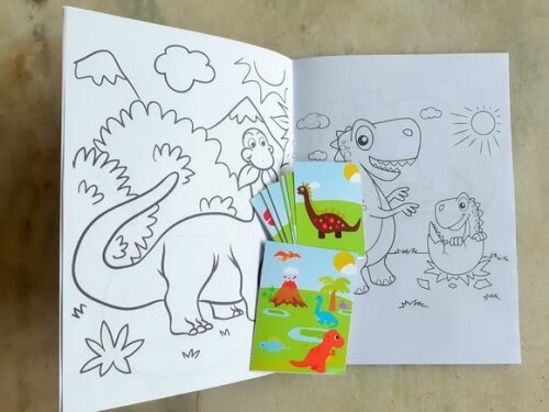 Álbum de Figurinhas Dinossauros