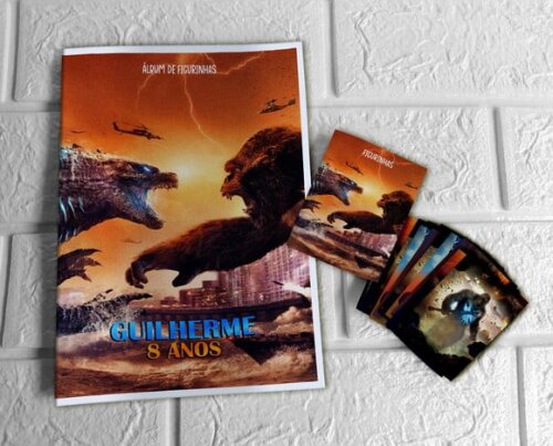 Álbum de Figurinhas Godzilla x King Kong