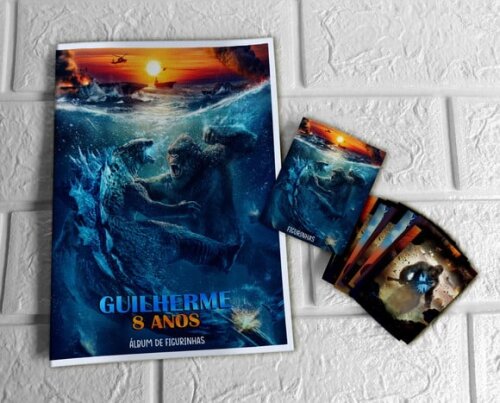 Álbum de Figurinhas Godzilla x King Kong